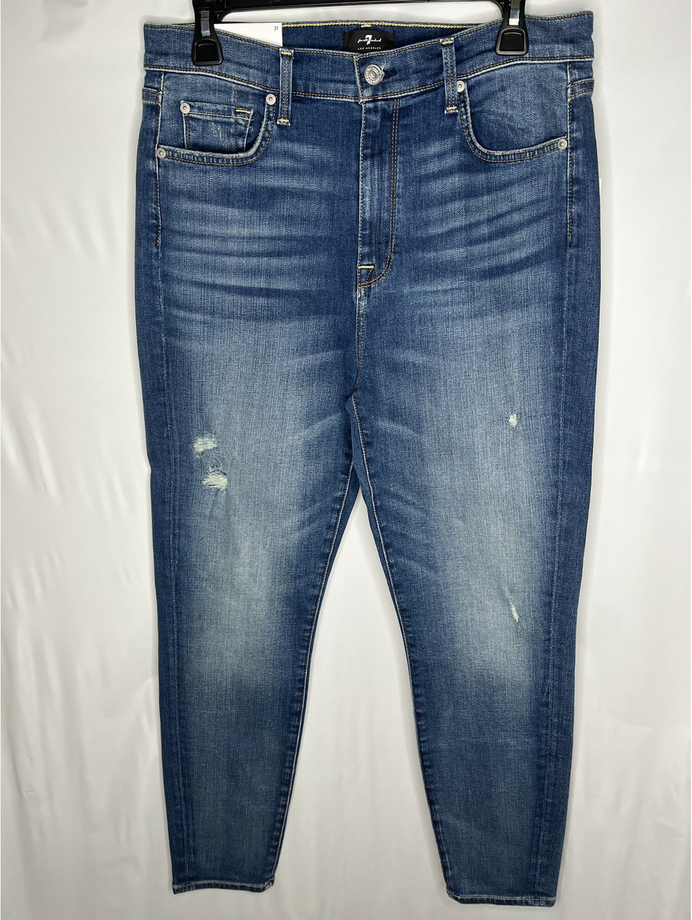 NWT 7 For All Mankind Women's High Waist Ankle Skinny Jeans Size 31